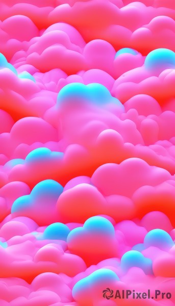 no humans,pink theme,too many,sky,artist name,cloud,cloudy sky,colorful