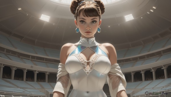 A unique view of a female in dynamic scene