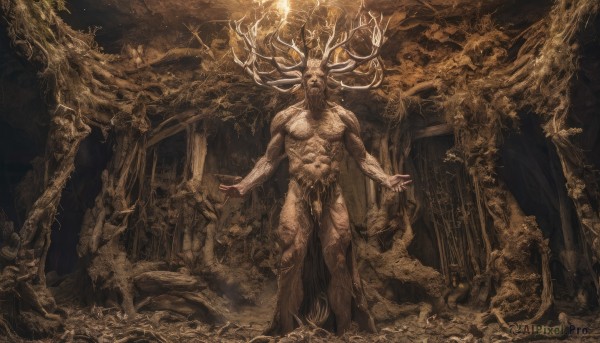 A stunning portrayal of a male in a calm scenery