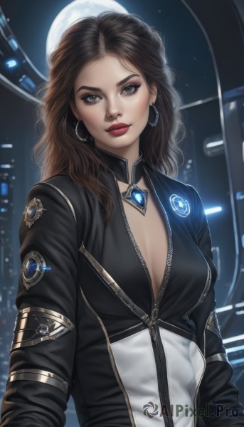 A majestic female within a beautiful moon