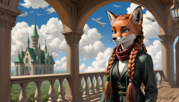 A breathtaking view of a female in day