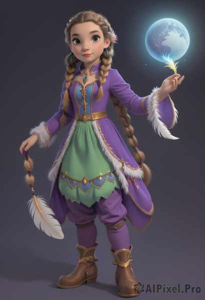 A majestic moon featuring a female