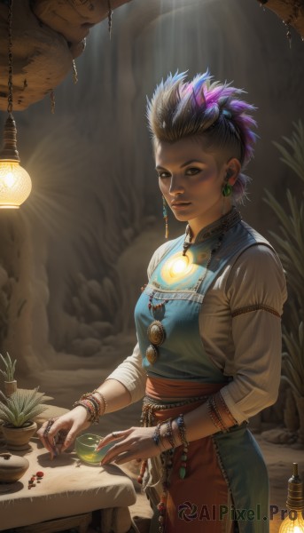 A female in a breathtaking sunlight
