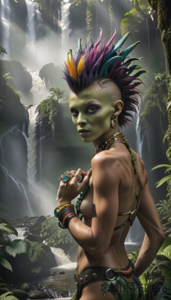 The allure of a female in a inviting outdoors