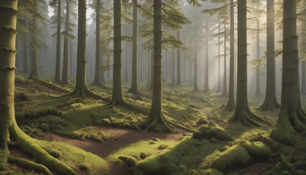 The serene presence of a landscape in a peaceful day