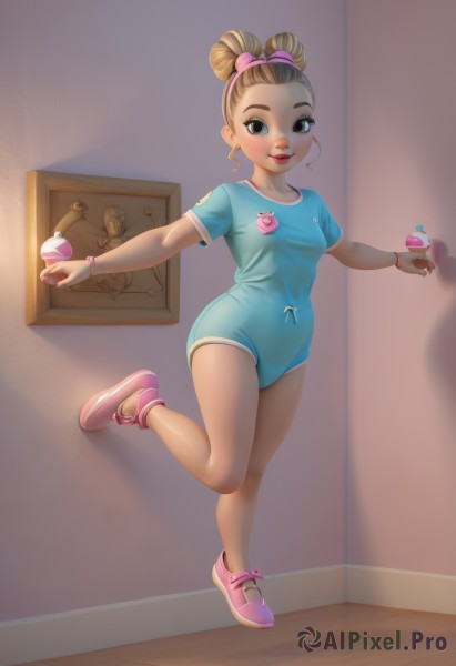 A refreshing image of a child in dynamic scene