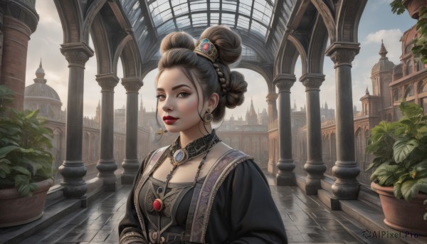 A female in the heart of a beautiful day