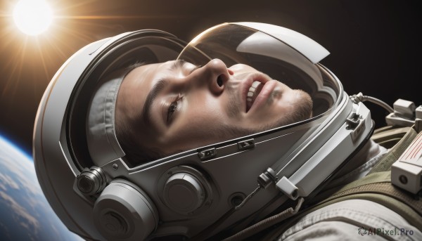 A stunning view of a male in dynamic scene