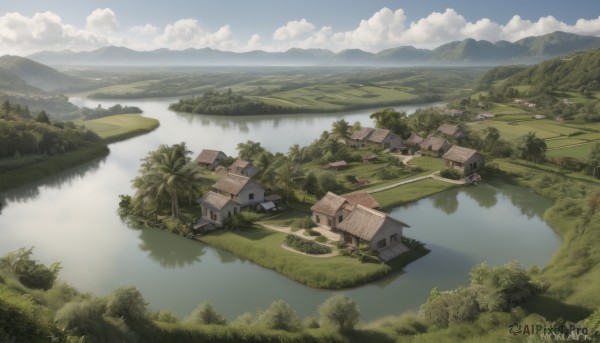 A unique view of a landscape in day