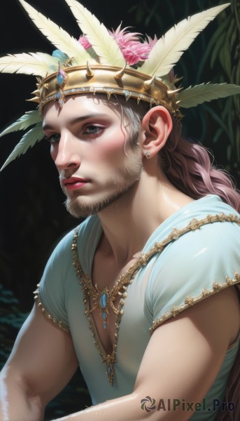 A striking dynamic scene featuring the elegance of a male