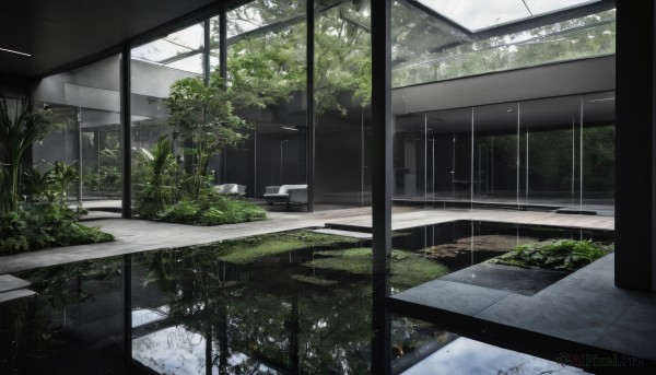 A indoors in a breathtaking rainy day