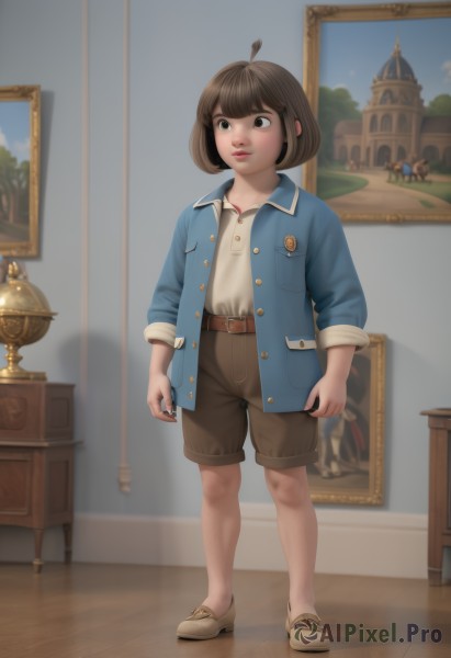 The majestic beauty of a child set within a calm window