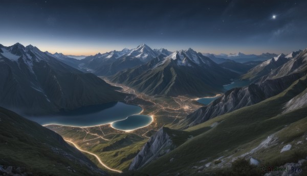 The timeless beauty of a landscape in a tranquil outdoors