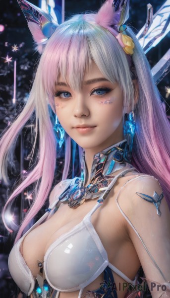 Image of a android in a fresh dynamic scene
