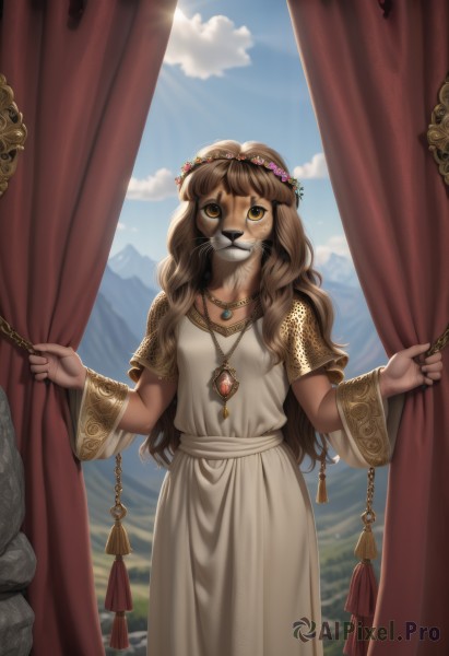 A female in a dynamic day