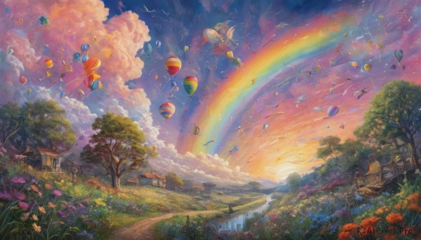 A female portrayed in a vivid sunset day