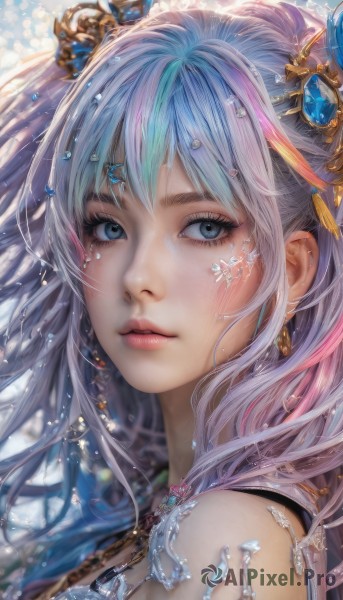 A striking dynamic scene featuring the elegance of a female
