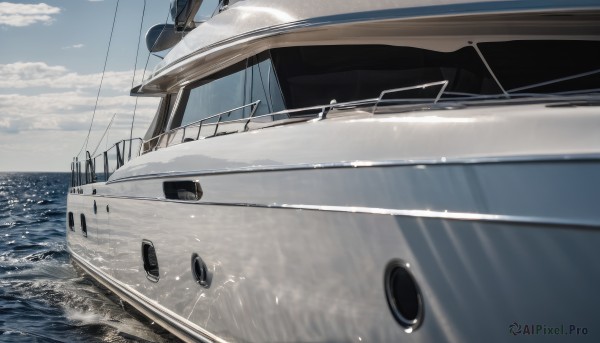 A striking day featuring the elegance of a boat