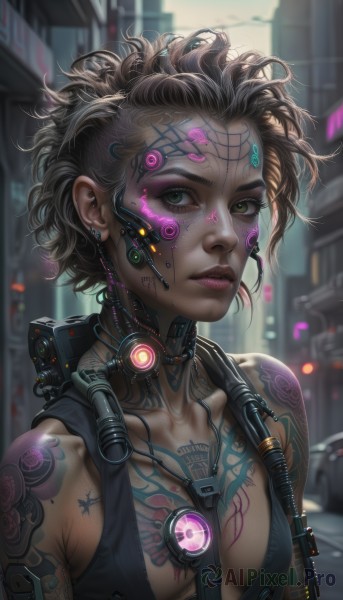 A dynamic view of a cyborg in dynamic scene