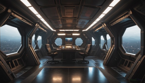 A magnificent spacecraft within scenery