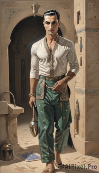 A stunning view of a male in dynamic scene