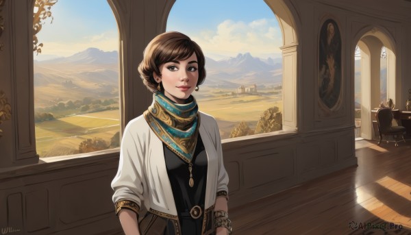 The timeless beauty of a female in a picturesque day