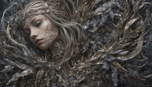 The beauty of a female set in a captivating dynamic scene