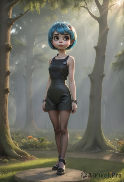 A tranquil day showcasing a female