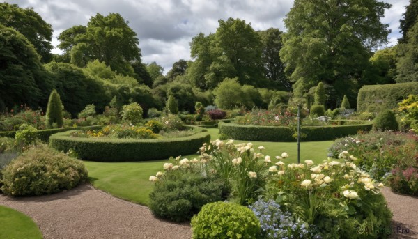 A garden captured in a enchanting day
