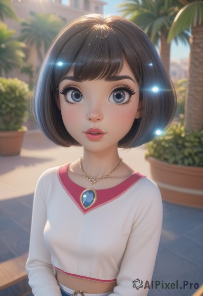 A breathtaking view of a female in day