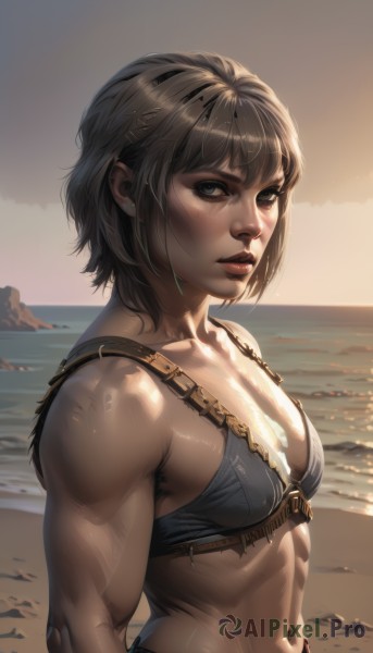 A female captured beautifully in a dynamic sunset day