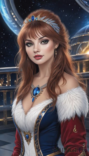 A female in a picturesque dynamic scene