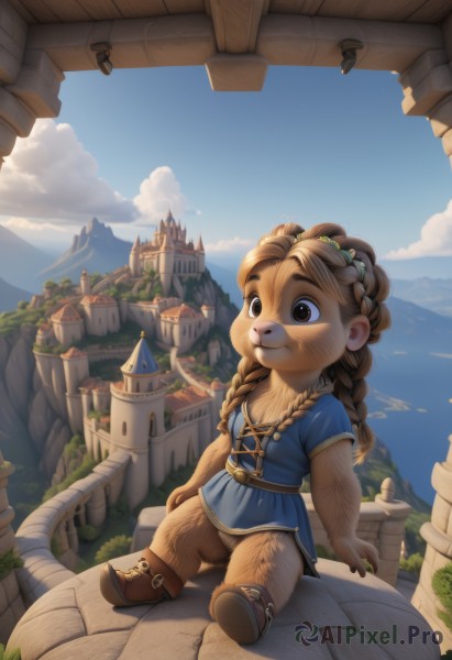 A refreshing image of a child in day