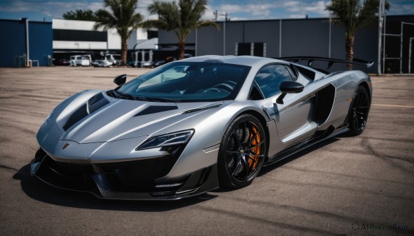 A motor vehicle amidst a vivid outdoors