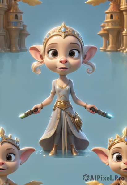 A charming dynamic scene featuring a child