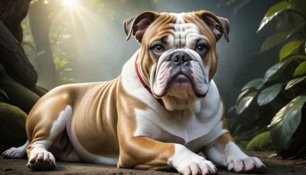 A inspiring dog within day