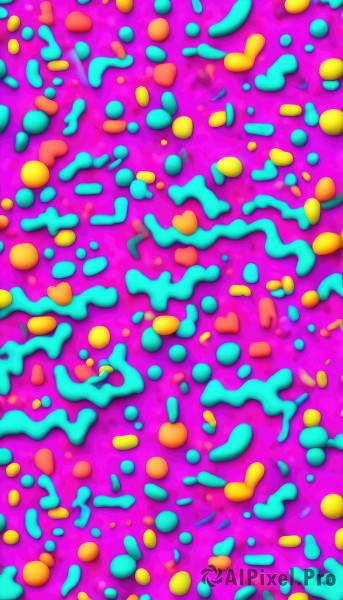 A abstract portrayed in a vivid background