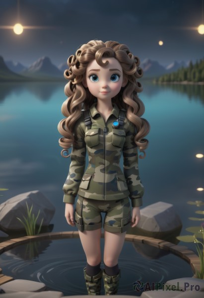 An iconic female framed by a bold outdoors