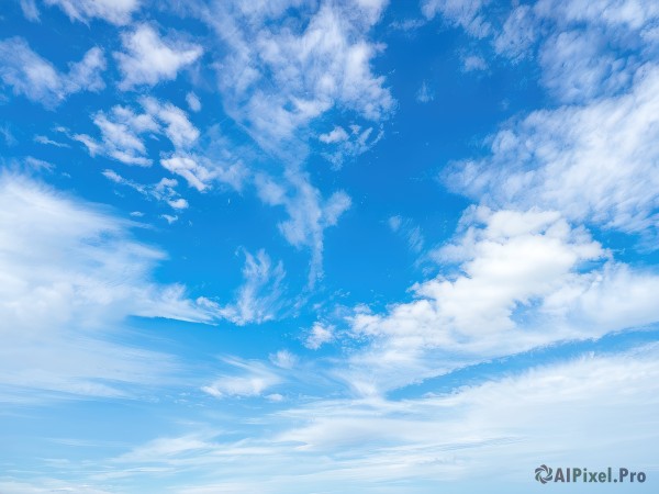 monochrome,outdoors,sky,day,cloud,water,blue sky,no humans,ocean,cloudy sky,scenery,reflection,blue theme,horizon,above clouds