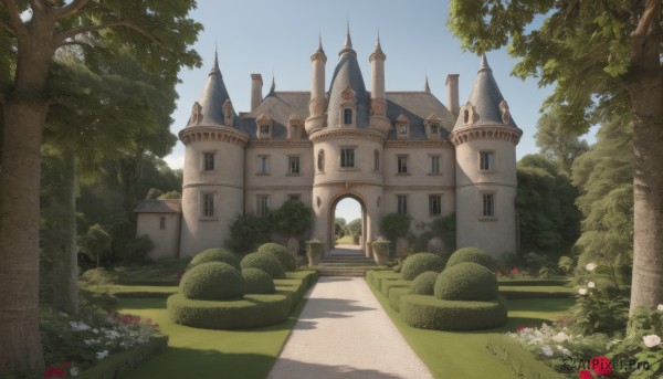 The allure of a garden in a dynamic day