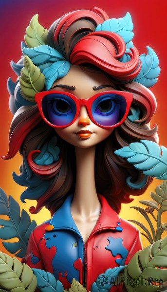 A charming dynamic scene with a female