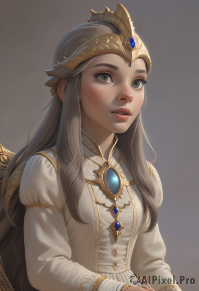 A idyllic female within a beautiful dynamic scene