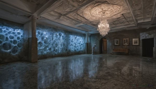 A tranquil rainy scenery showcasing a indoors