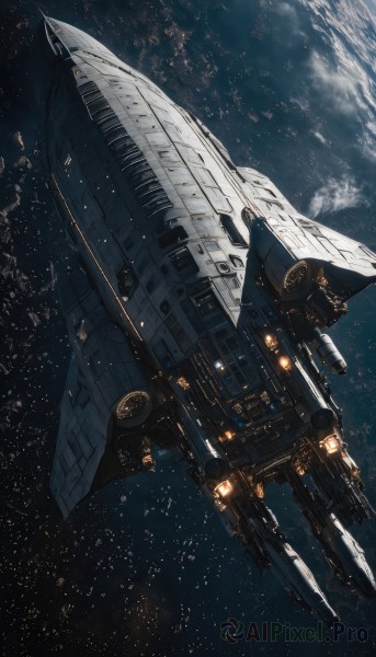 A delightful capture of a spacecraft within outdoors