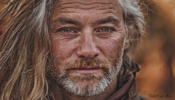A male in the heart of a peaceful dynamic scene