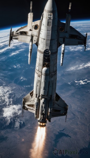 The timeless beauty of a spacecraft in a picturesque scenery