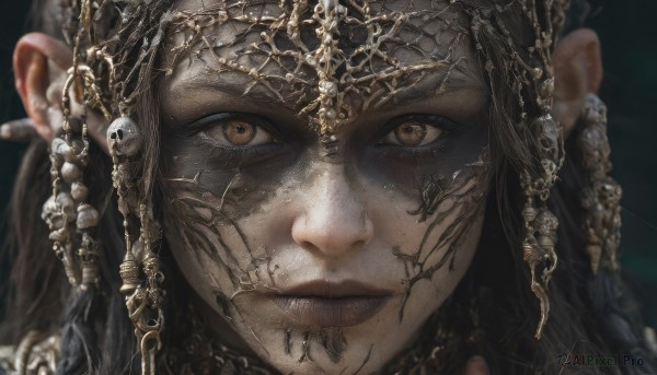 A enchanting dynamic scene highlighting a female