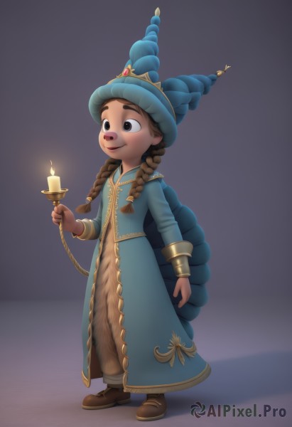 A female portrayed in a vivid dynamic scene