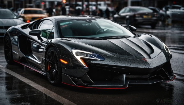 A captivating motor vehicle within outdoors