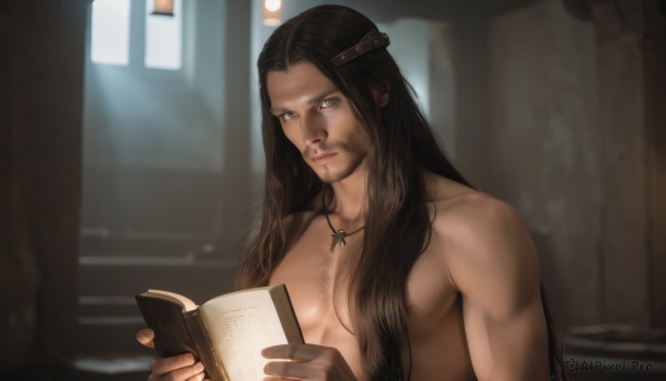 A glimpse of a male in a picturesque dynamic scene